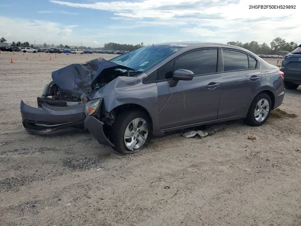 2014 Honda Civic Lx VIN: 2HGFB2F50EH529892 Lot: 69155174