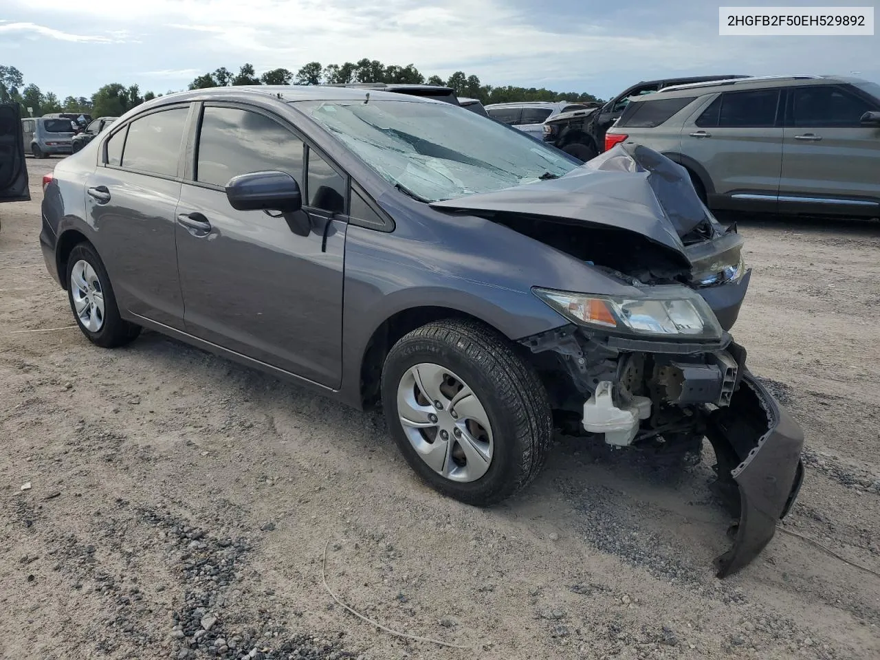 2014 Honda Civic Lx VIN: 2HGFB2F50EH529892 Lot: 69155174