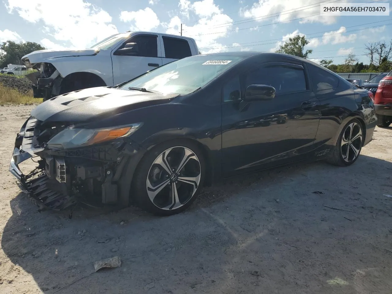 2014 Honda Civic Si VIN: 2HGFG4A56EH703470 Lot: 69460854