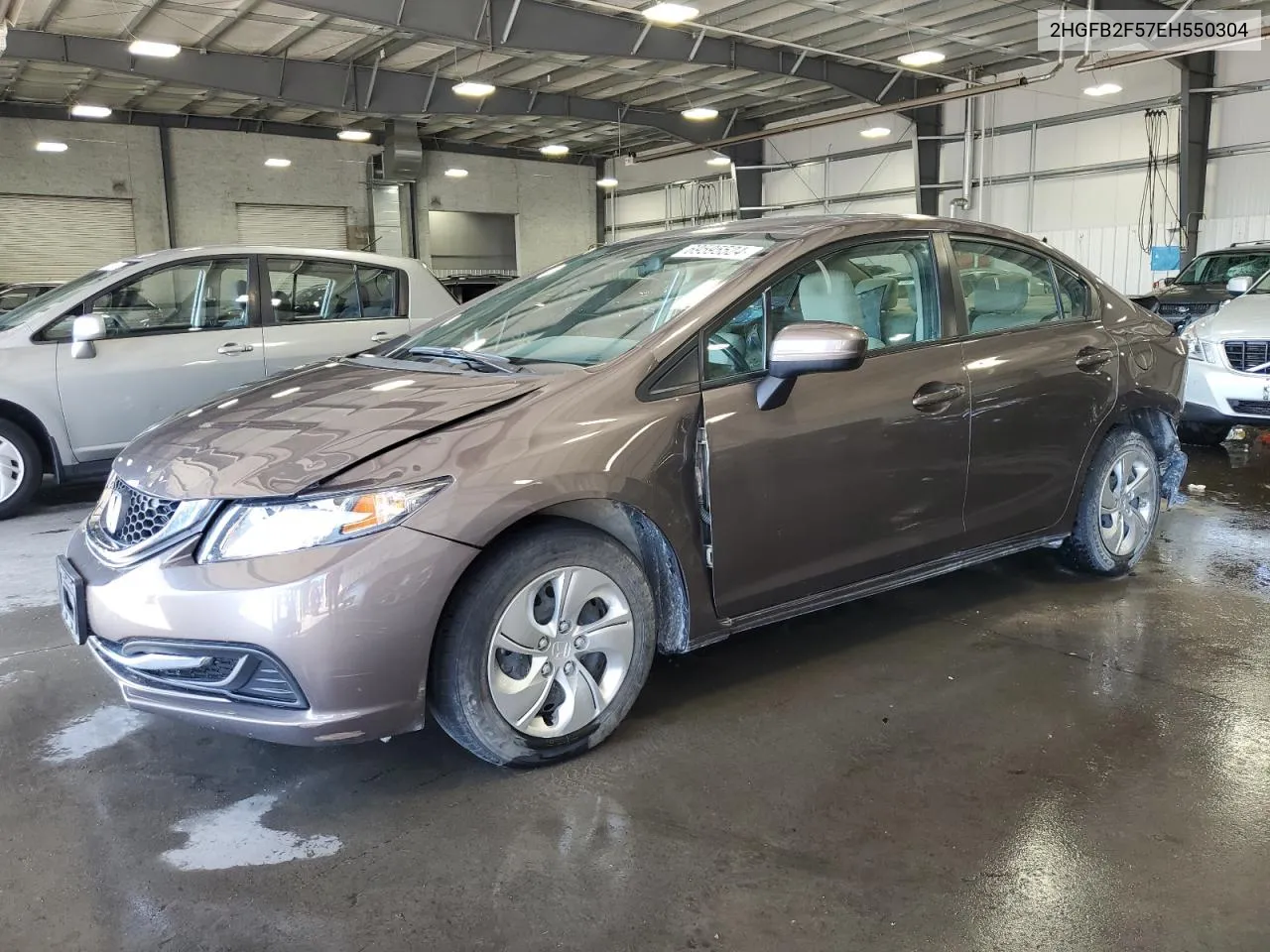 2014 Honda Civic Lx VIN: 2HGFB2F57EH550304 Lot: 69595524