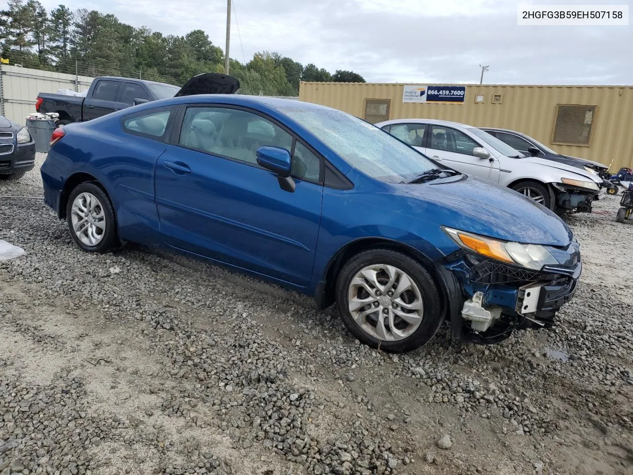 2014 Honda Civic Lx VIN: 2HGFG3B59EH507158 Lot: 69939894