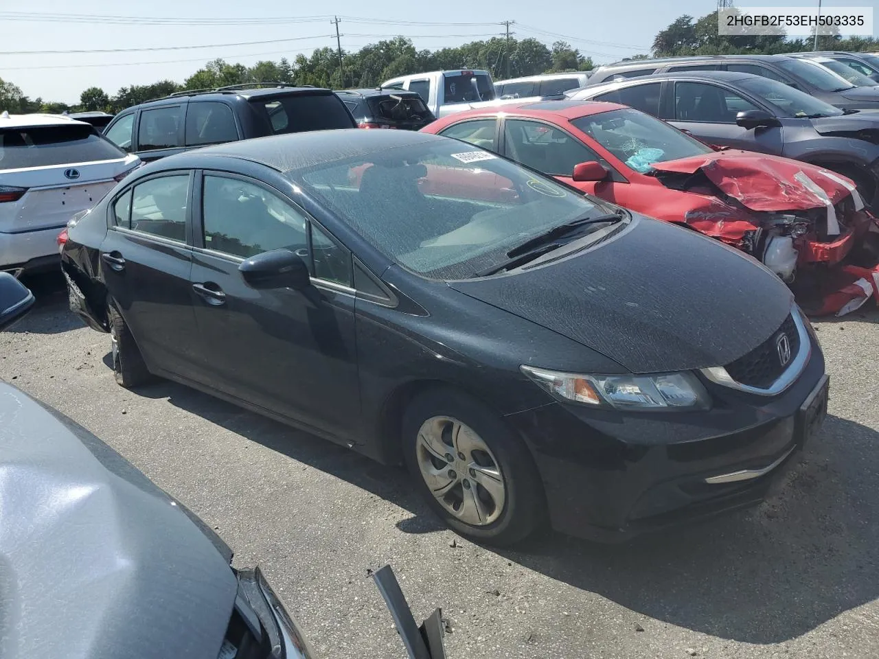 2014 Honda Civic Lx VIN: 2HGFB2F53EH503335 Lot: 69949214