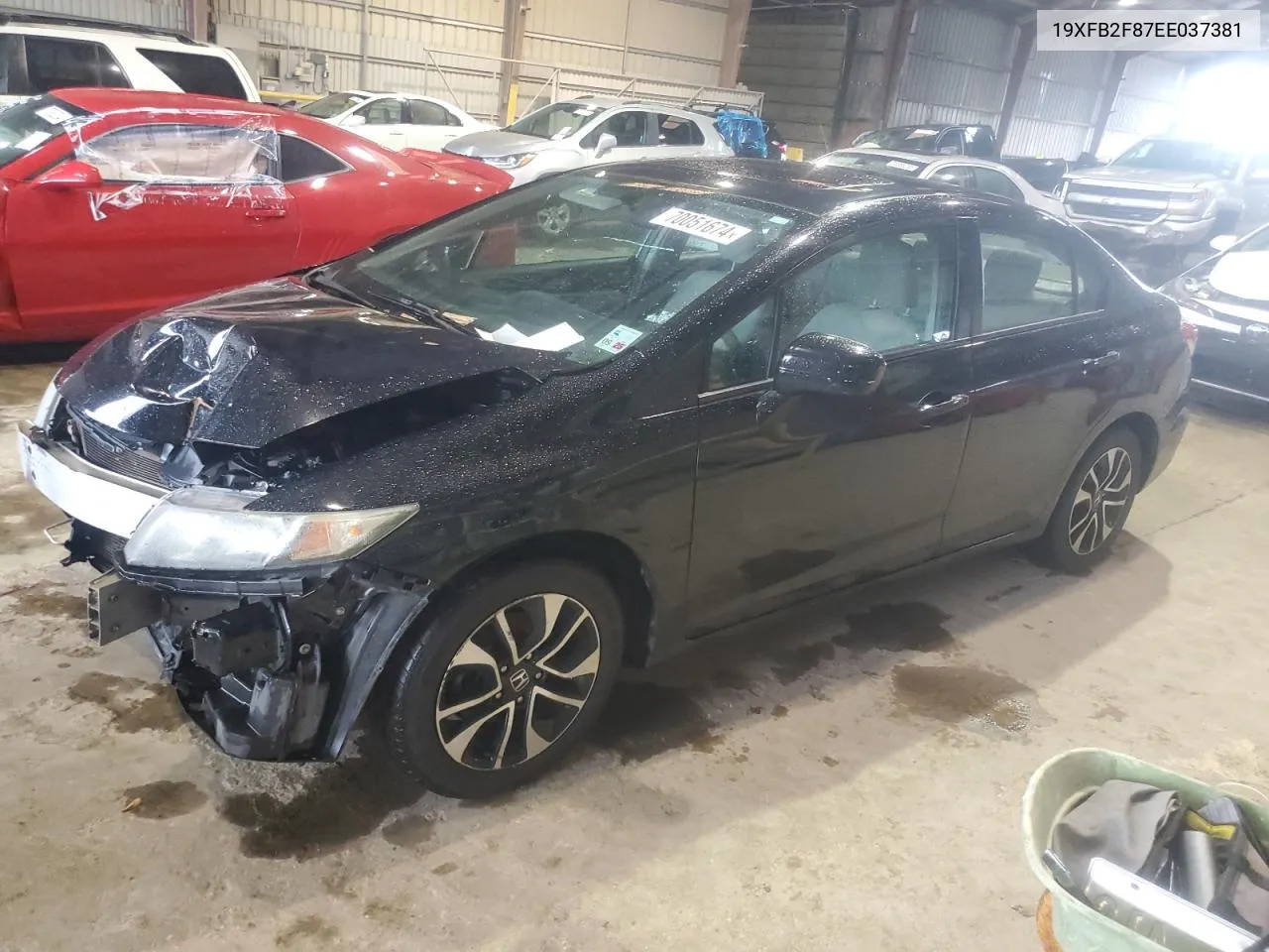 2014 Honda Civic Ex VIN: 19XFB2F87EE037381 Lot: 70051674