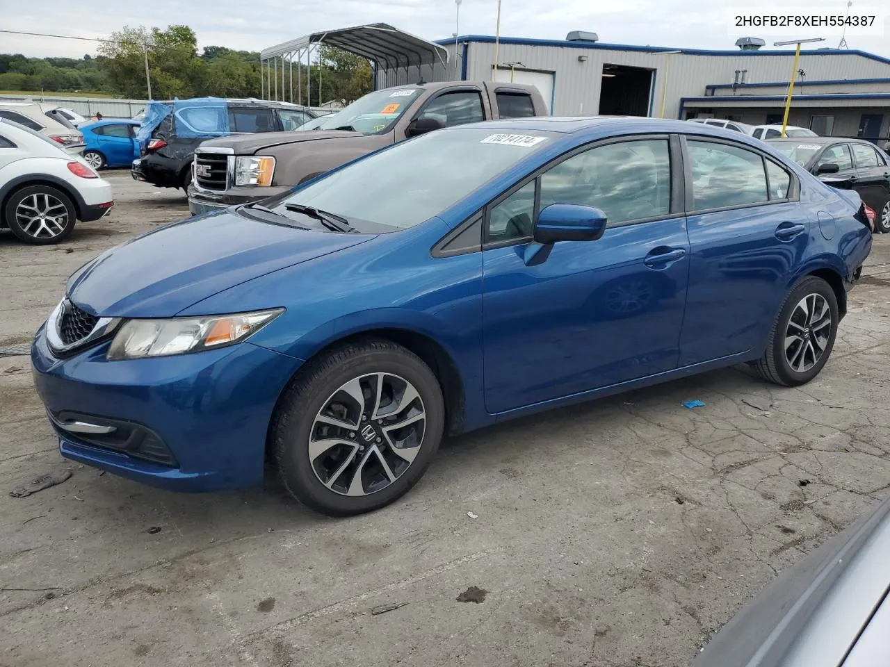 2014 Honda Civic Ex VIN: 2HGFB2F8XEH554387 Lot: 70214174