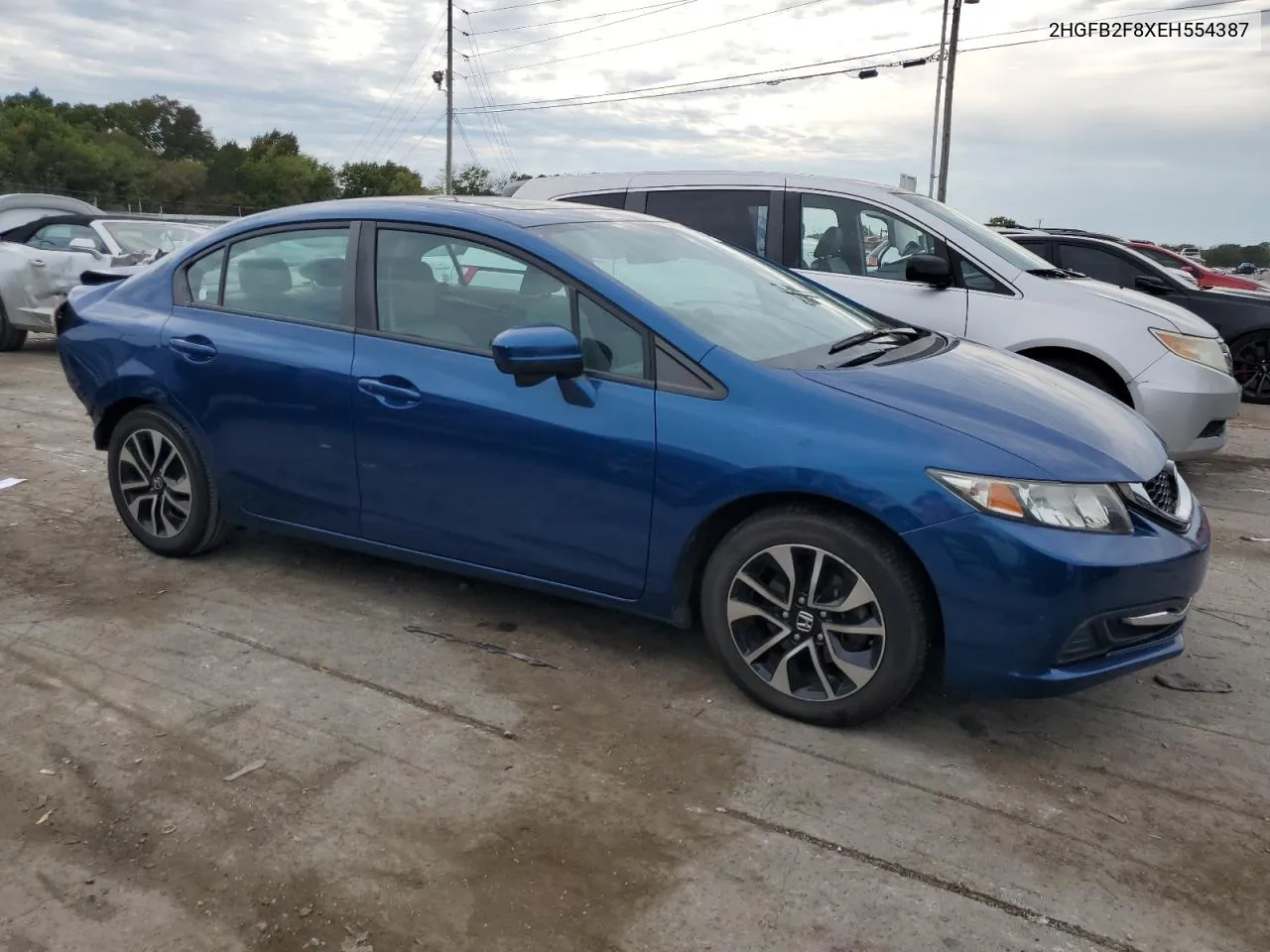 2014 Honda Civic Ex VIN: 2HGFB2F8XEH554387 Lot: 70214174