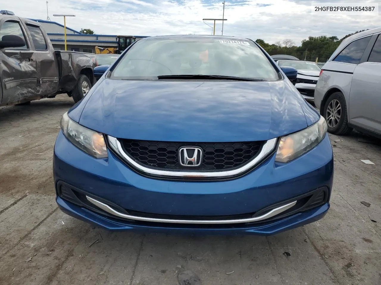 2014 Honda Civic Ex VIN: 2HGFB2F8XEH554387 Lot: 70214174