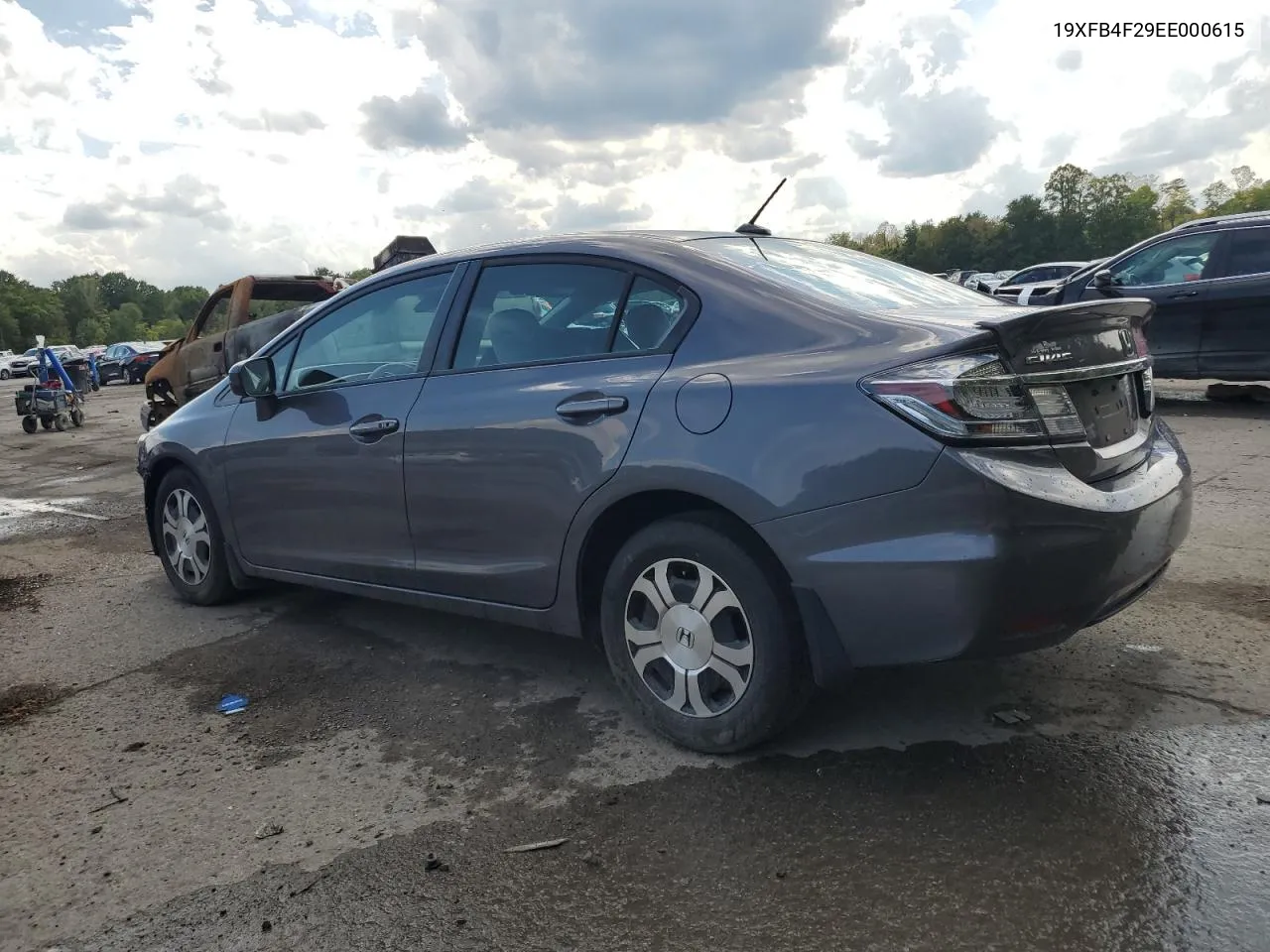 2014 Honda Civic Hybrid VIN: 19XFB4F29EE000615 Lot: 70379184