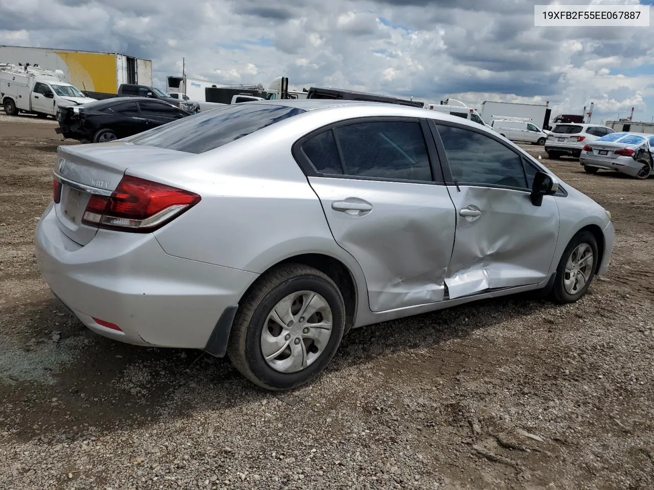 2014 Honda Civic Lx VIN: 19XFB2F55EE067887 Lot: 70878124