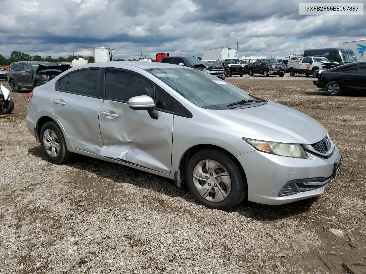 2014 Honda Civic Lx VIN: 19XFB2F55EE067887 Lot: 70878124