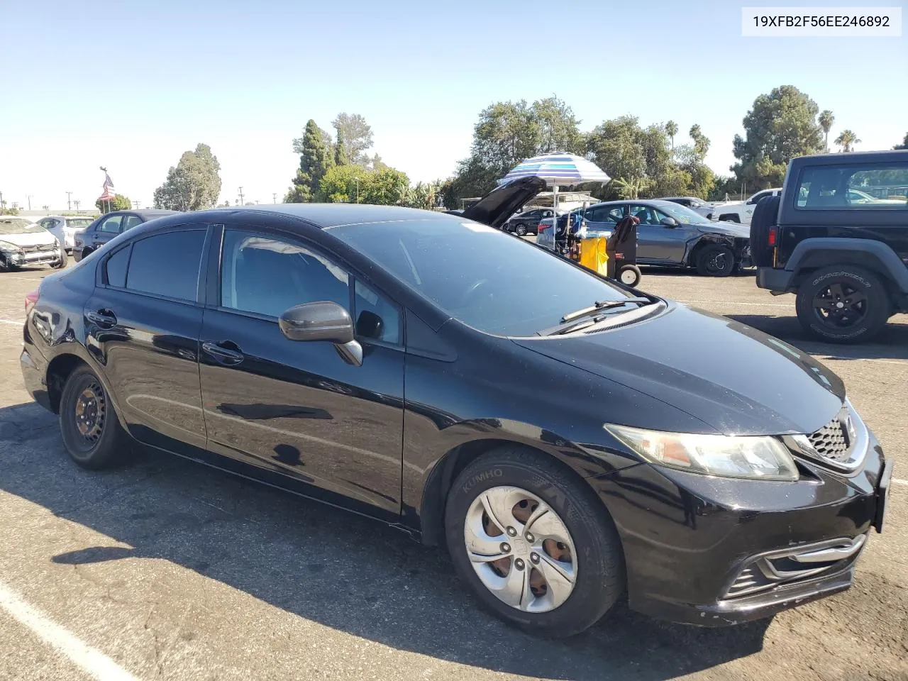 2014 Honda Civic Lx VIN: 19XFB2F56EE246892 Lot: 70894144