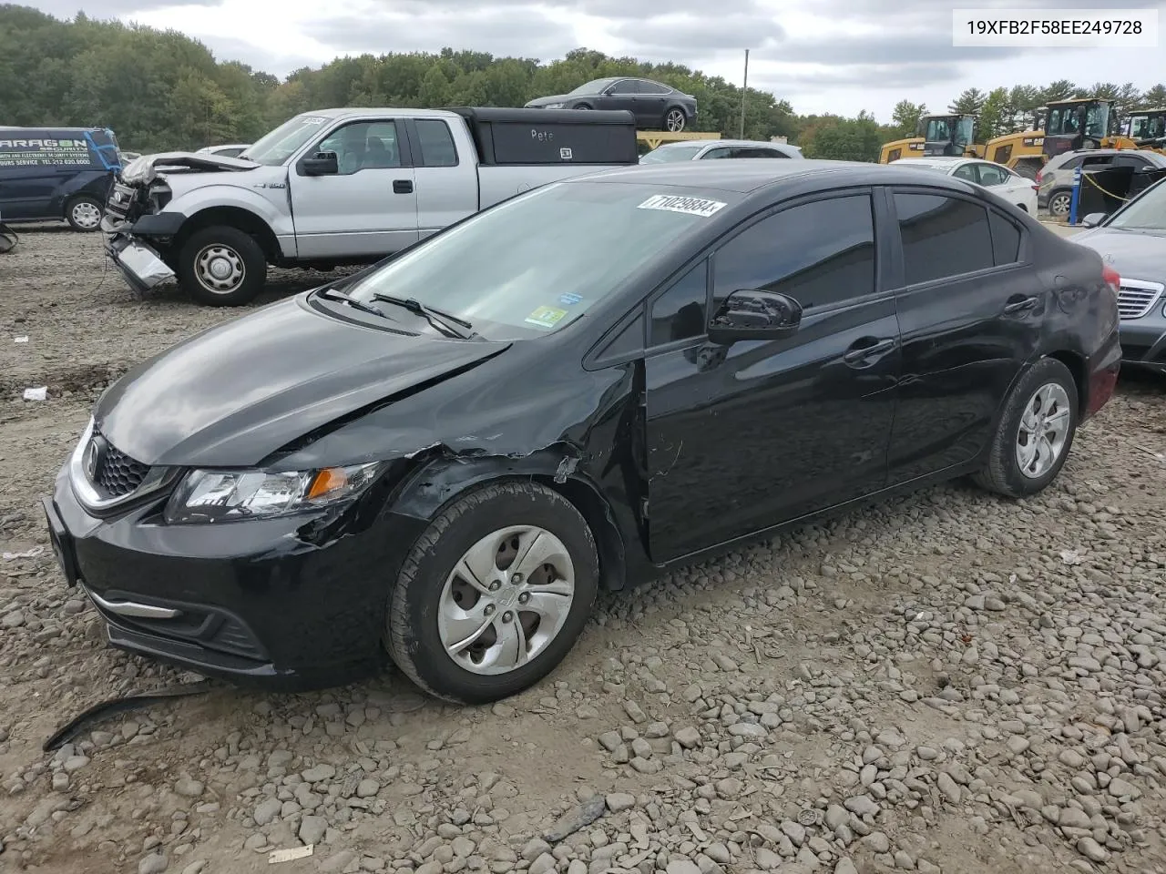 2014 Honda Civic Lx VIN: 19XFB2F58EE249728 Lot: 71029884