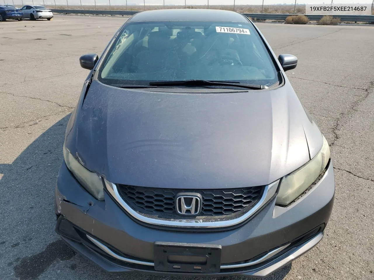 2014 Honda Civic Lx VIN: 19XFB2F5XEE214687 Lot: 71106794