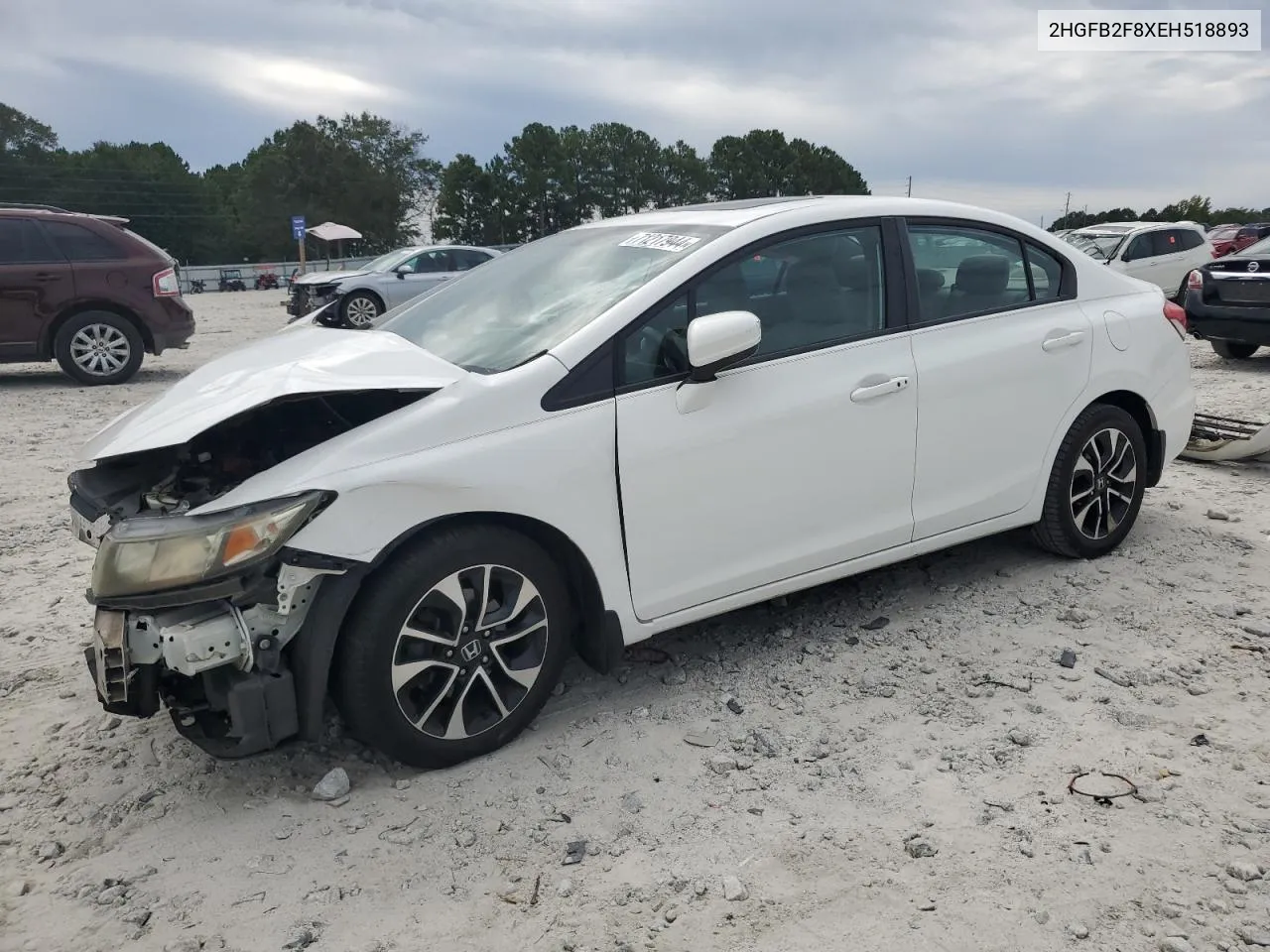 2014 Honda Civic Ex VIN: 2HGFB2F8XEH518893 Lot: 71217944