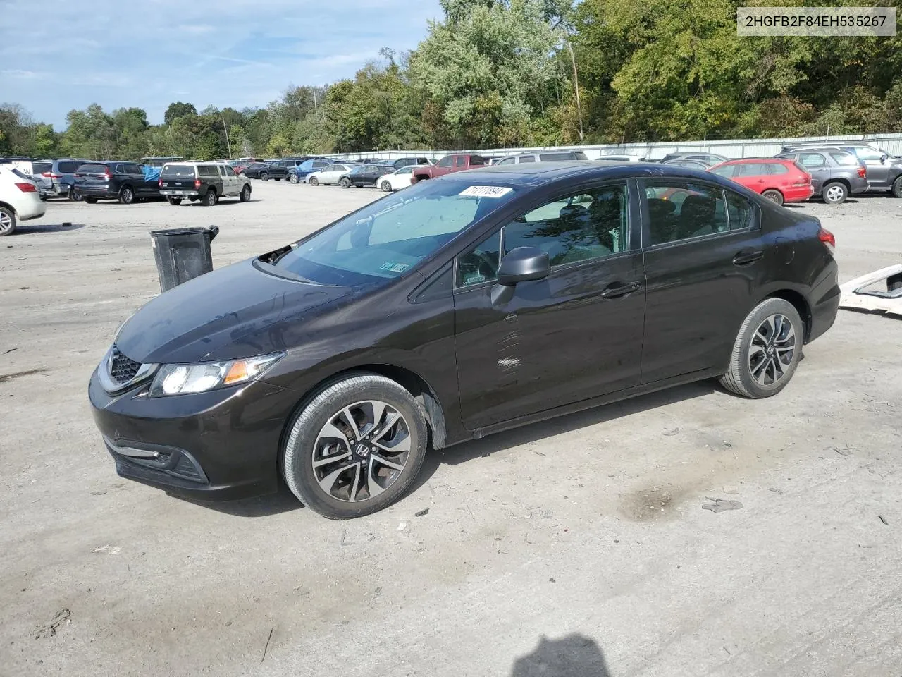 2014 Honda Civic Ex VIN: 2HGFB2F84EH535267 Lot: 71277894