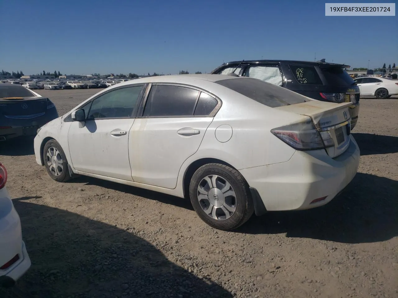 2014 Honda Civic Hybrid L VIN: 19XFB4F3XEE201724 Lot: 71495284