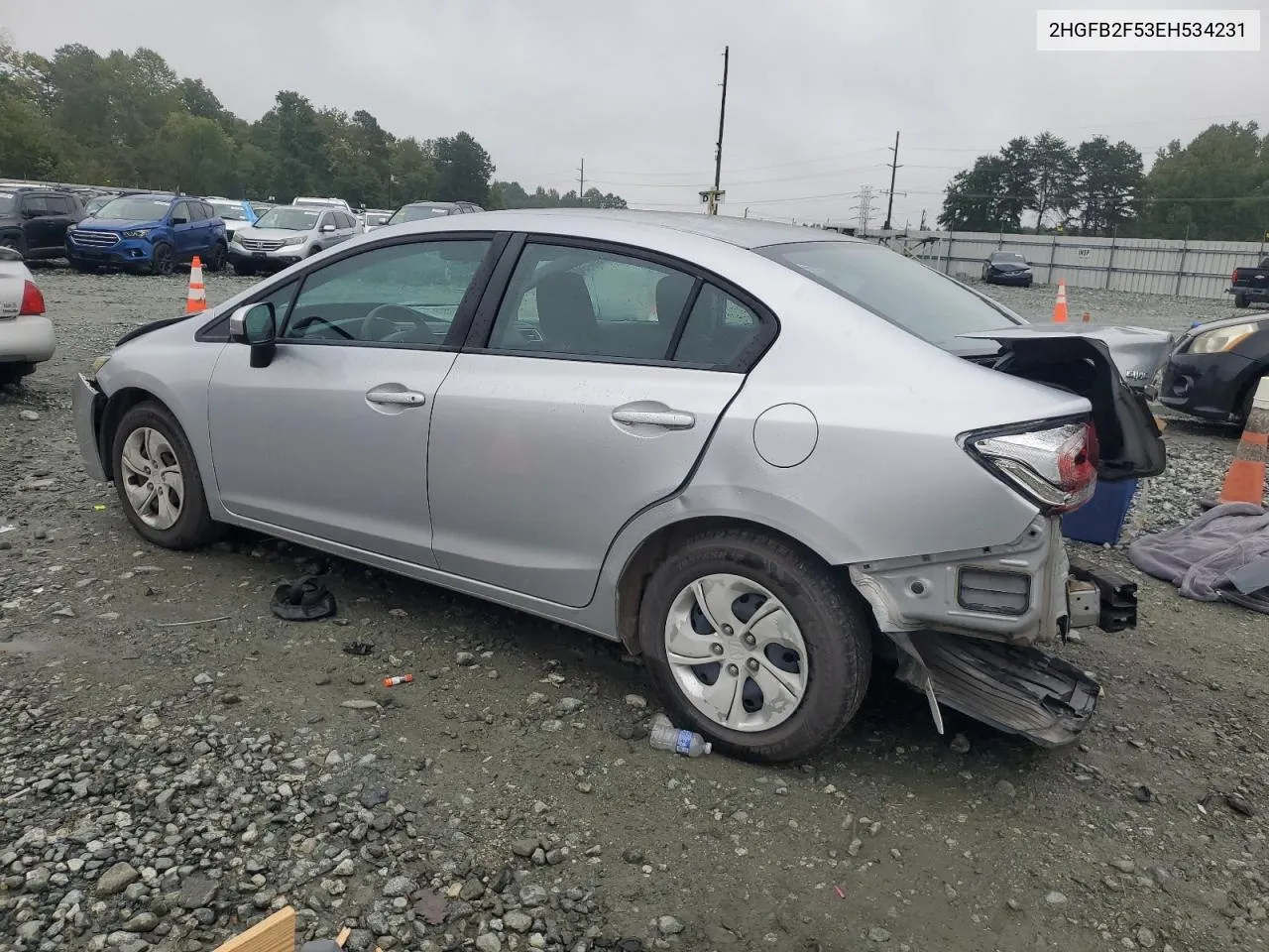 2014 Honda Civic Lx VIN: 2HGFB2F53EH534231 Lot: 71535034