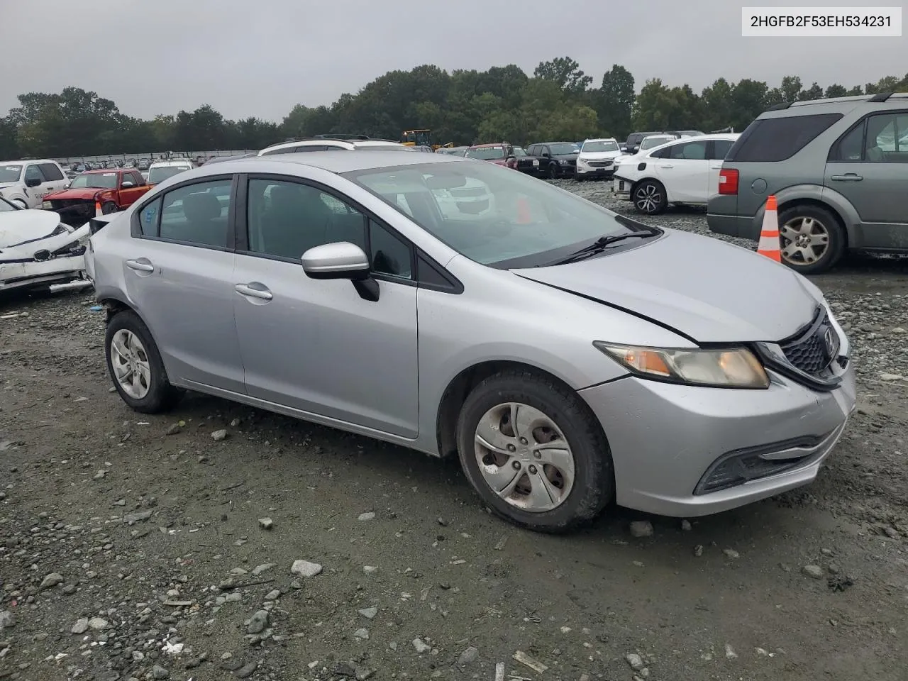 2HGFB2F53EH534231 2014 Honda Civic Lx