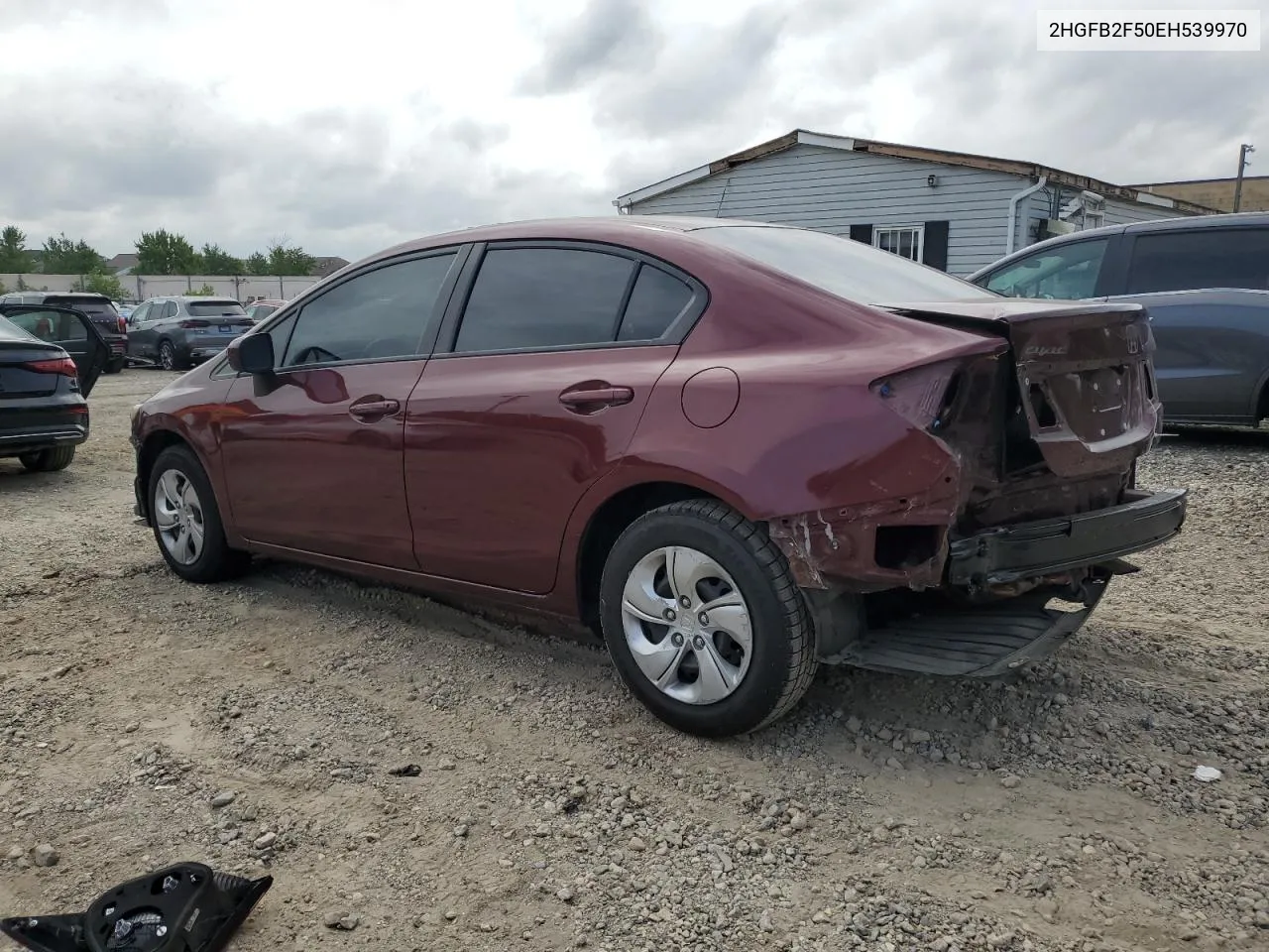 2014 Honda Civic Lx VIN: 2HGFB2F50EH539970 Lot: 71770144