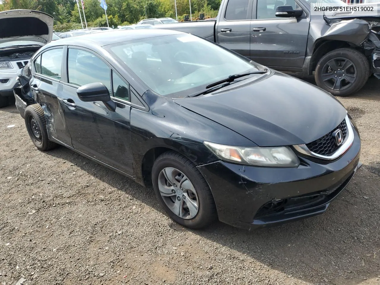 2014 Honda Civic Lx VIN: 2HGFB2F51EH519002 Lot: 71868754