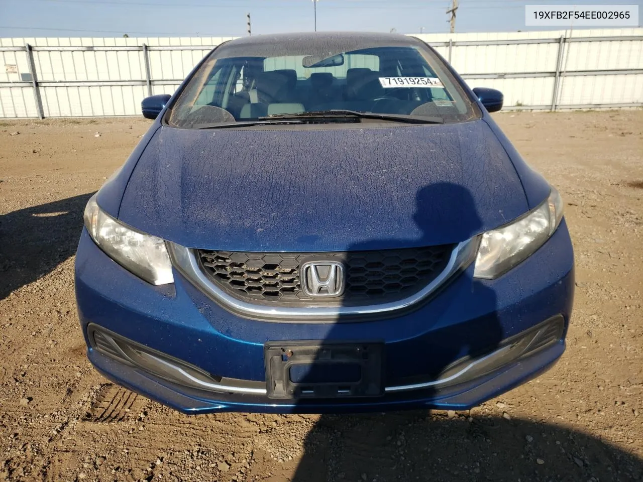 2014 Honda Civic Lx VIN: 19XFB2F54EE002965 Lot: 71919254