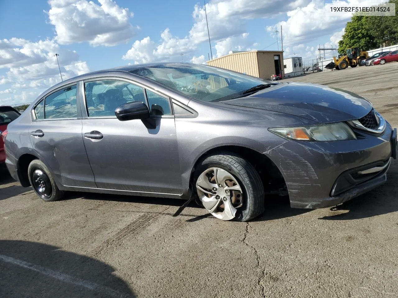 2014 Honda Civic Lx VIN: 19XFB2F51EE014524 Lot: 72072944