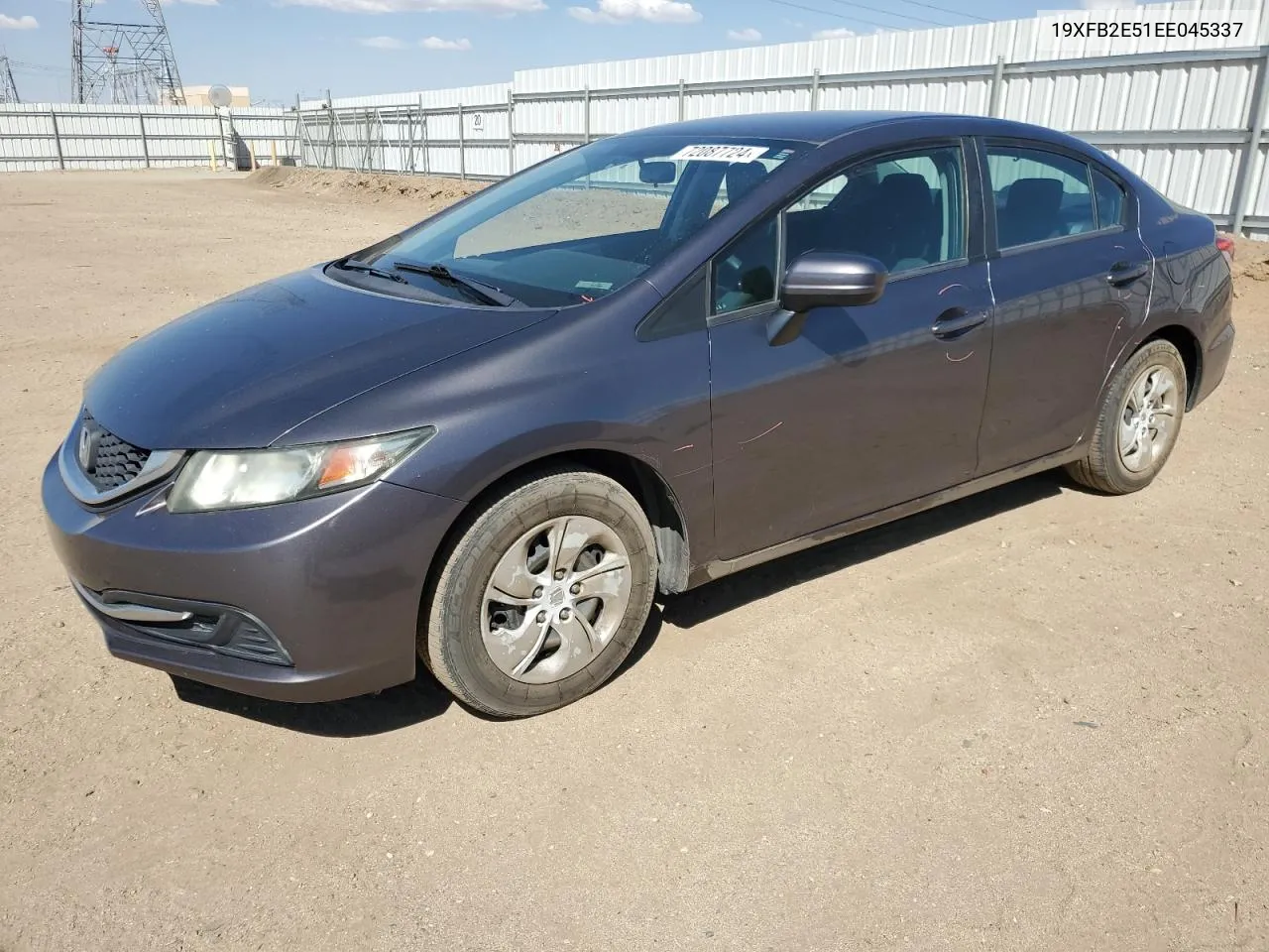 2014 Honda Civic Lx VIN: 19XFB2E51EE045337 Lot: 72087724