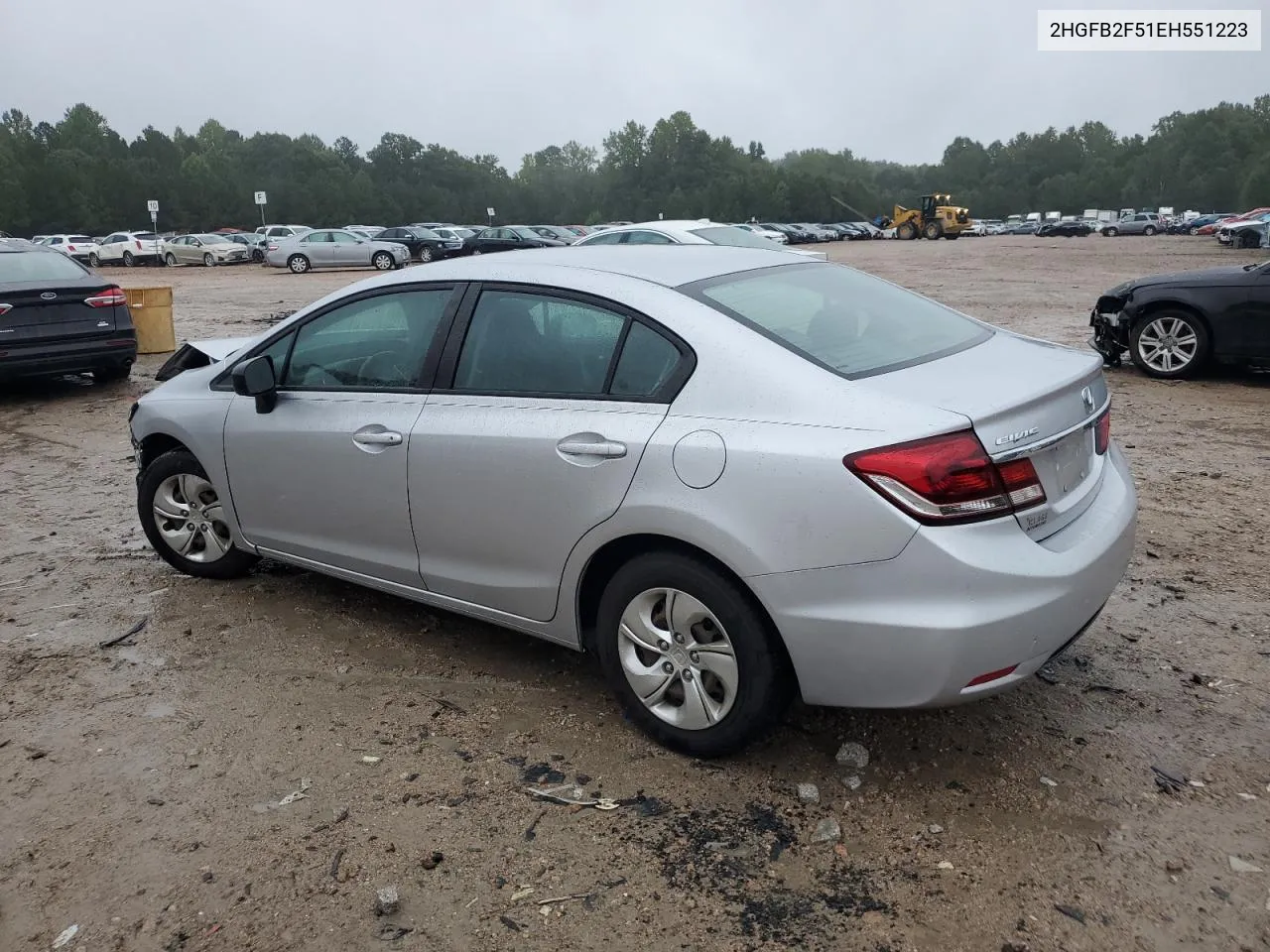 2014 Honda Civic Lx VIN: 2HGFB2F51EH551223 Lot: 72279414