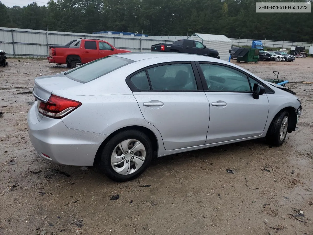 2HGFB2F51EH551223 2014 Honda Civic Lx