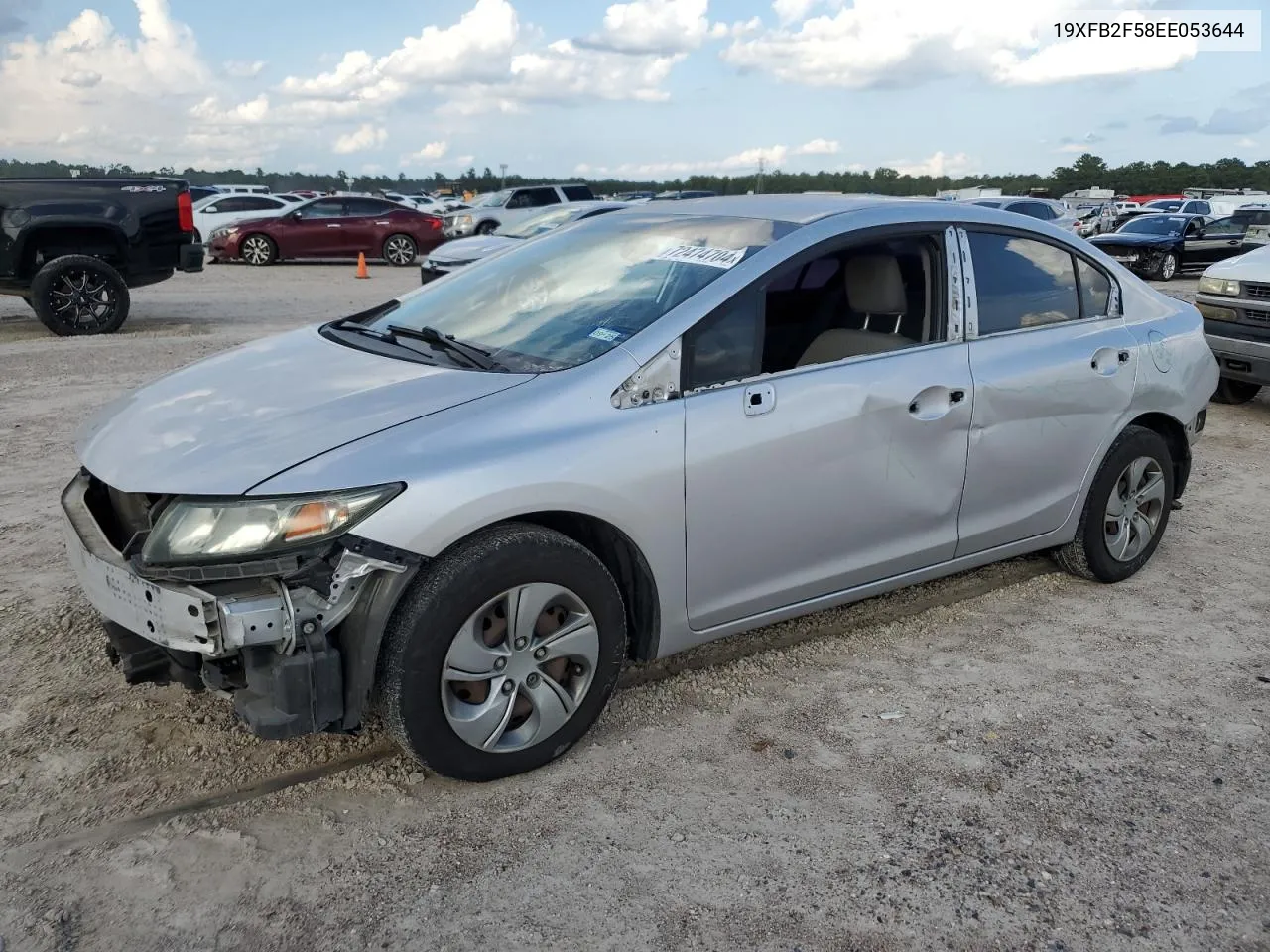 2014 Honda Civic Lx VIN: 19XFB2F58EE053644 Lot: 72474704