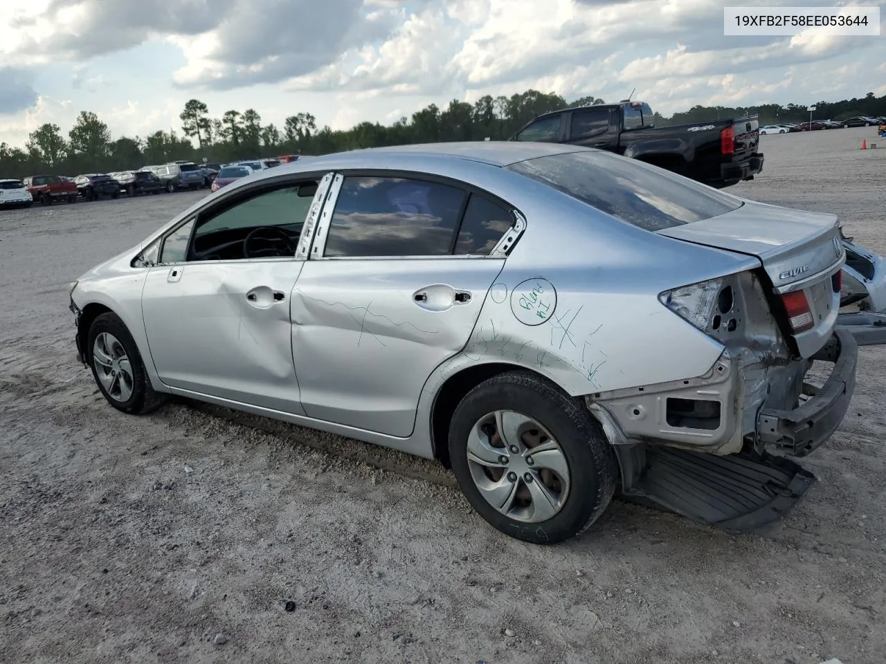 2014 Honda Civic Lx VIN: 19XFB2F58EE053644 Lot: 72474704