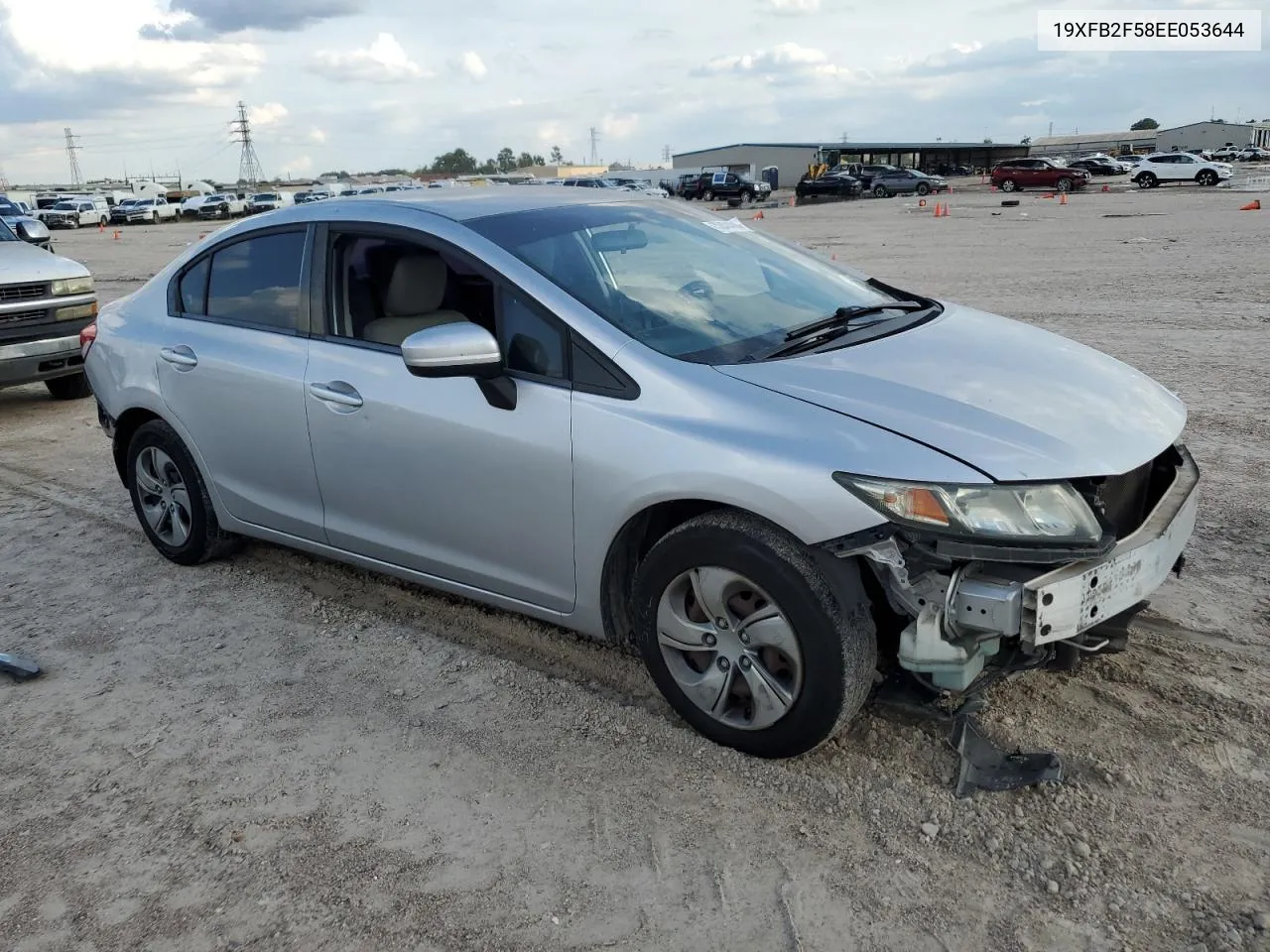 2014 Honda Civic Lx VIN: 19XFB2F58EE053644 Lot: 72474704