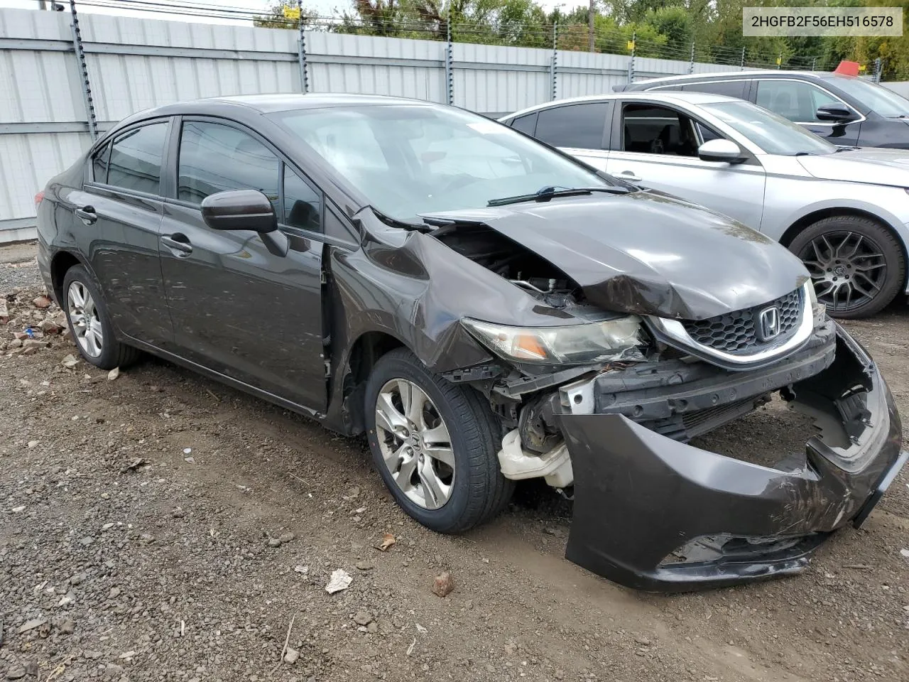 2014 Honda Civic Lx VIN: 2HGFB2F56EH516578 Lot: 72504234