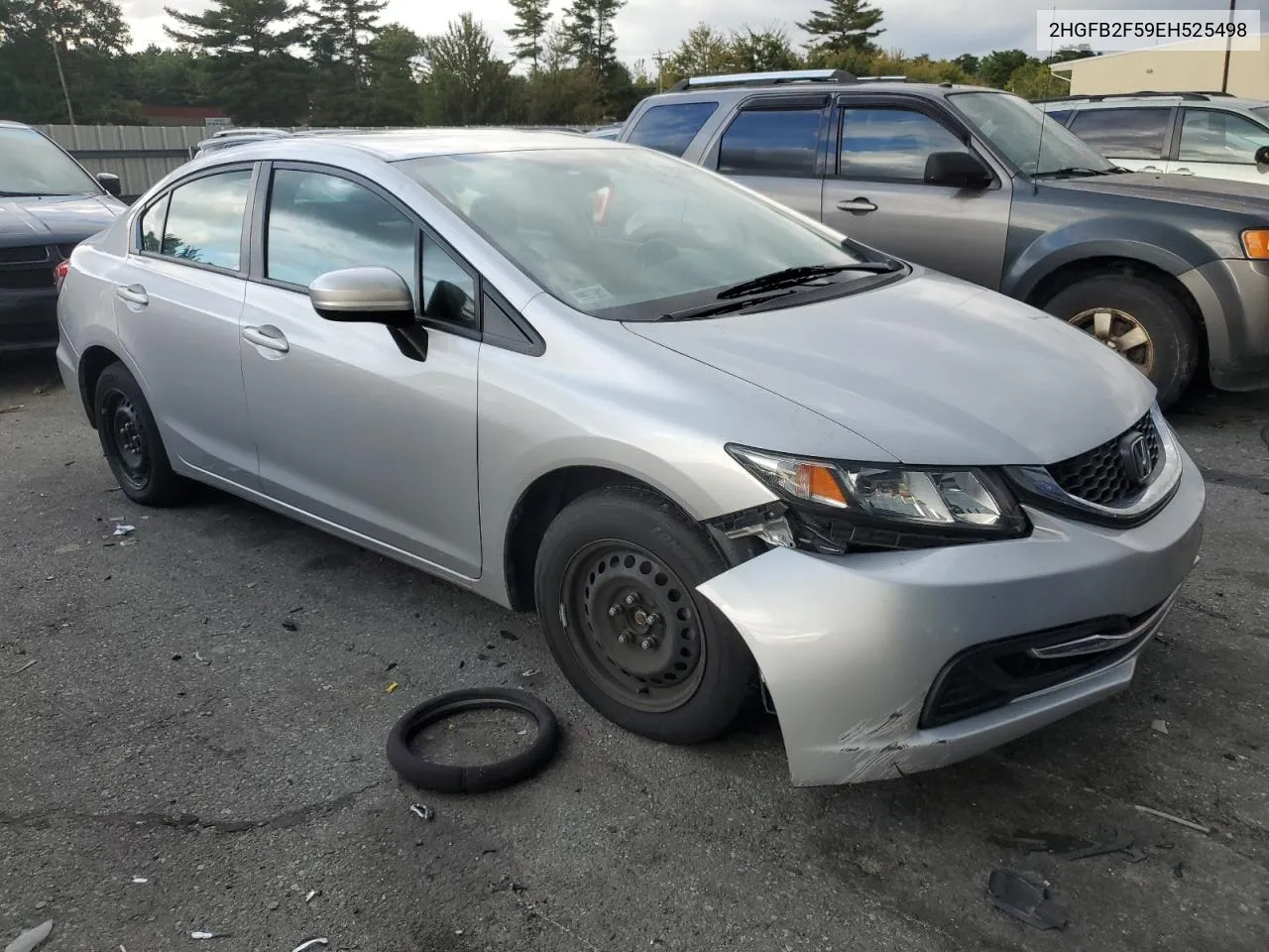 2014 Honda Civic Lx VIN: 2HGFB2F59EH525498 Lot: 72588344