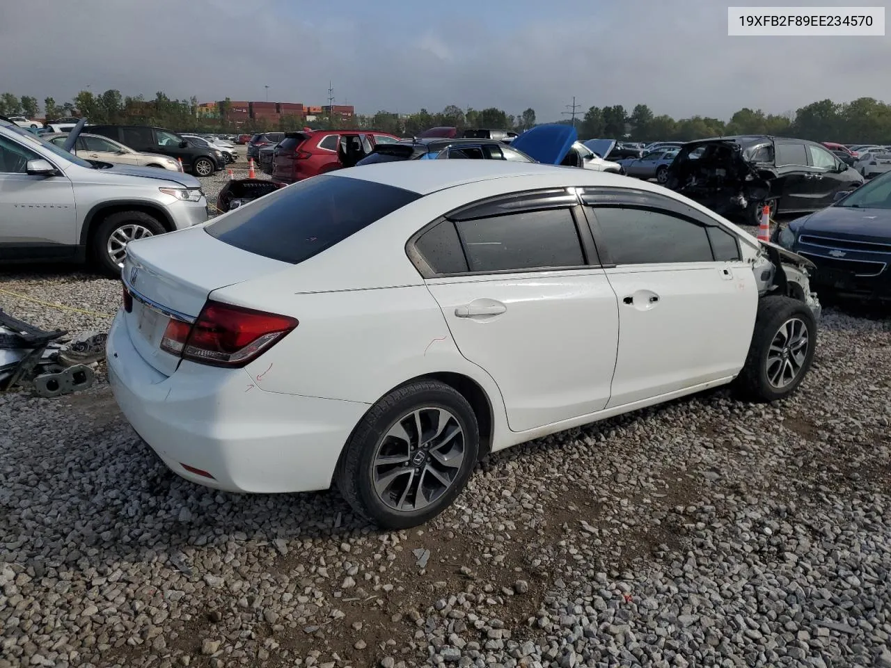 2014 Honda Civic Ex VIN: 19XFB2F89EE234570 Lot: 72605124