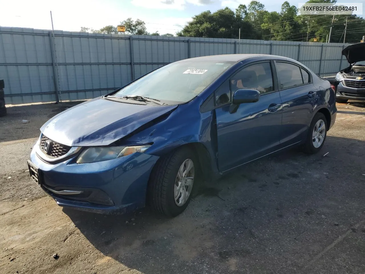 2014 Honda Civic Lx VIN: 19XFB2F56EE042481 Lot: 72821304