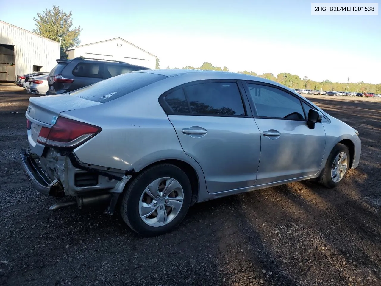 2014 Honda Civic Lx VIN: 2HGFB2E44EH001538 Lot: 72931274