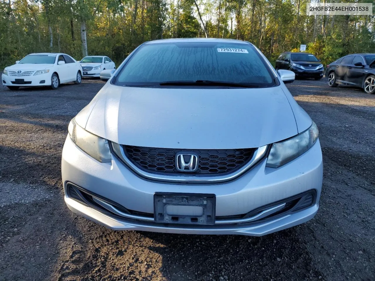 2014 Honda Civic Lx VIN: 2HGFB2E44EH001538 Lot: 72931274