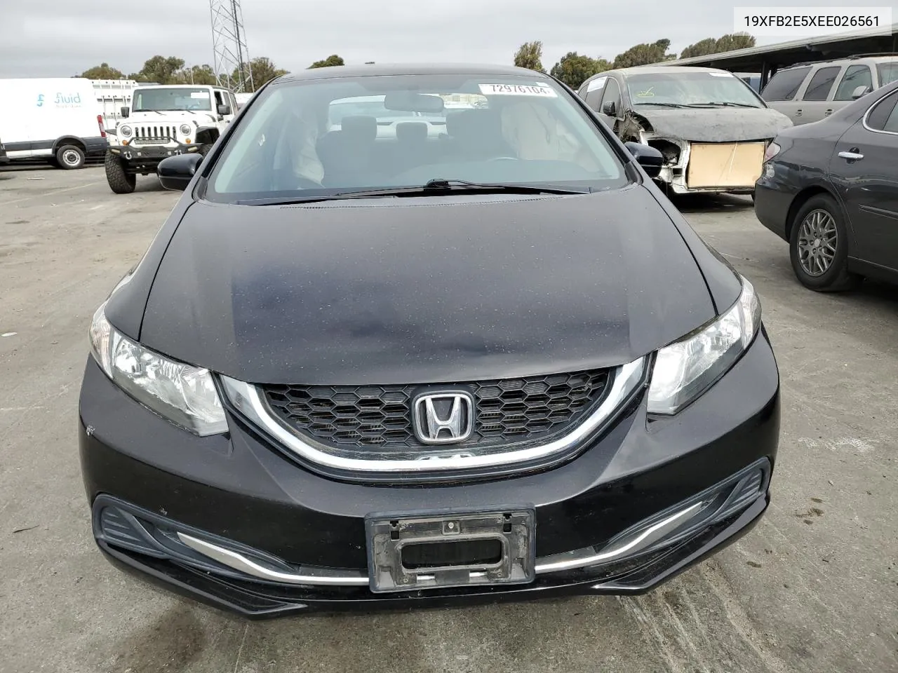 2014 Honda Civic Lx VIN: 19XFB2E5XEE026561 Lot: 72976104