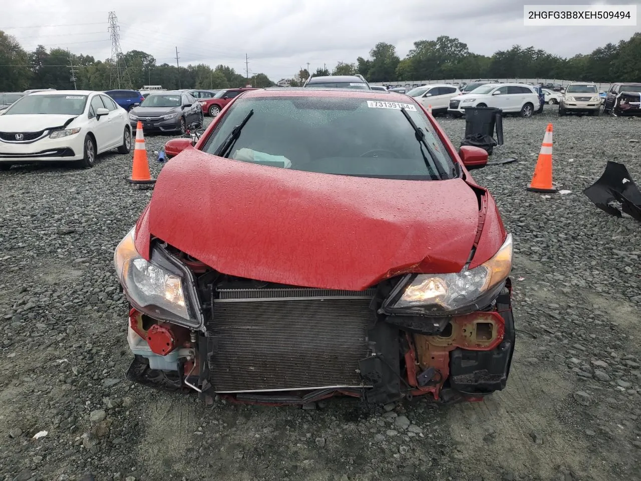 2014 Honda Civic Ex VIN: 2HGFG3B8XEH509494 Lot: 73139154