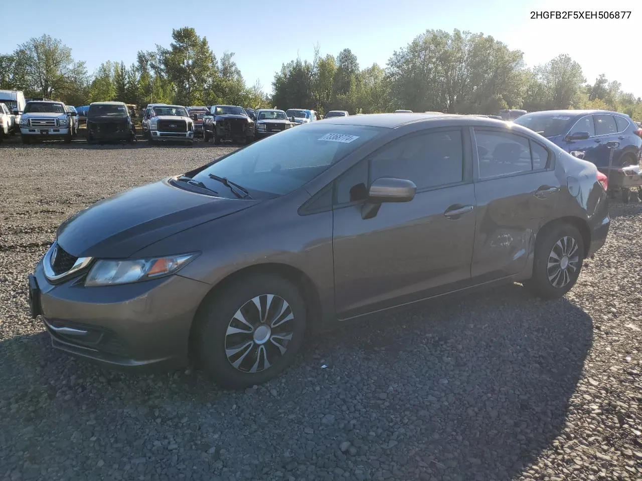 2014 Honda Civic Lx VIN: 2HGFB2F5XEH506877 Lot: 73368774