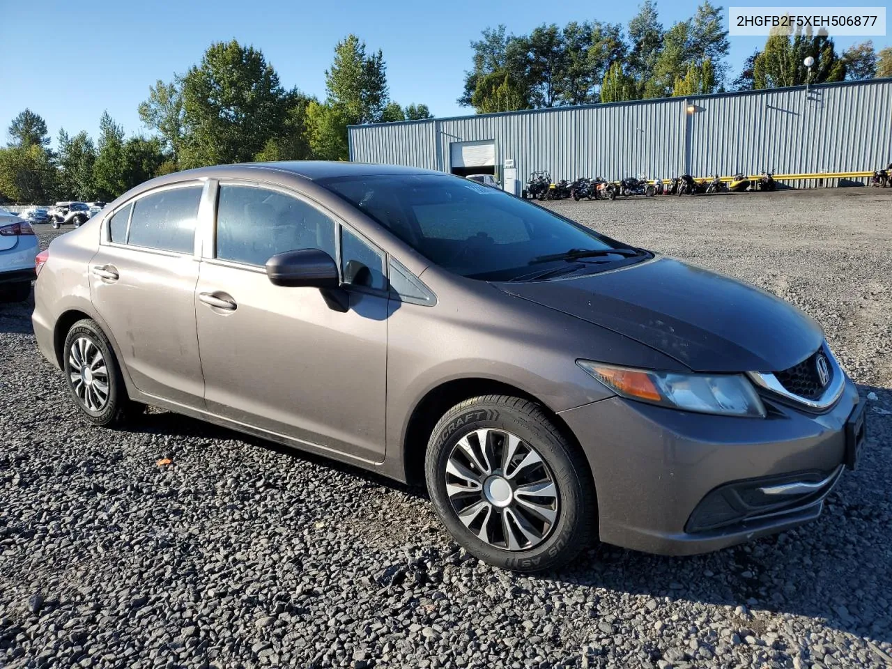 2014 Honda Civic Lx VIN: 2HGFB2F5XEH506877 Lot: 73368774