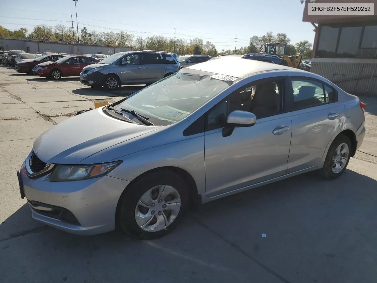 2HGFB2F57EH520252 2014 Honda Civic Lx