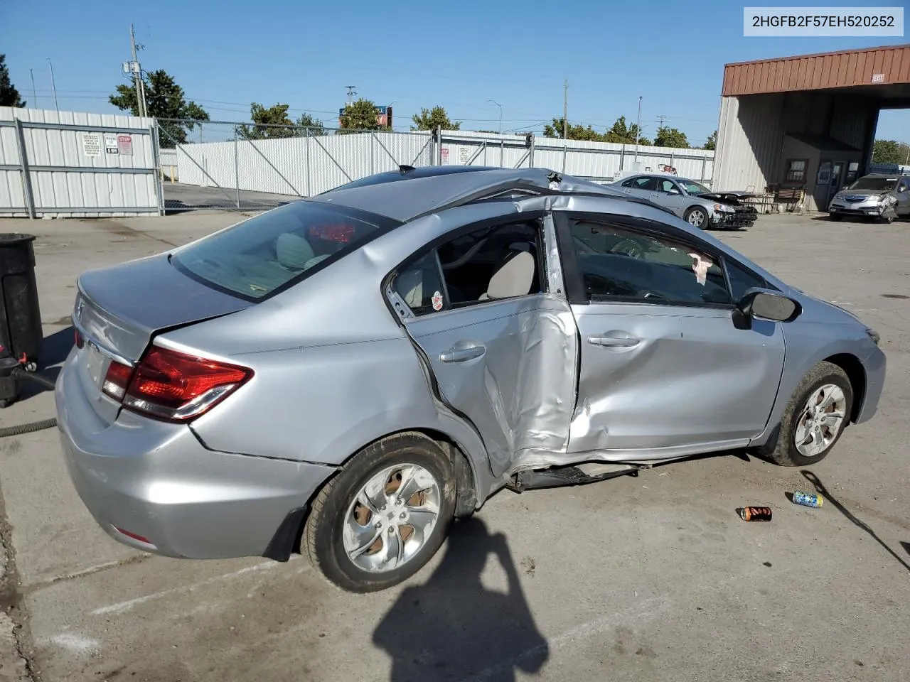 2014 Honda Civic Lx VIN: 2HGFB2F57EH520252 Lot: 73753374