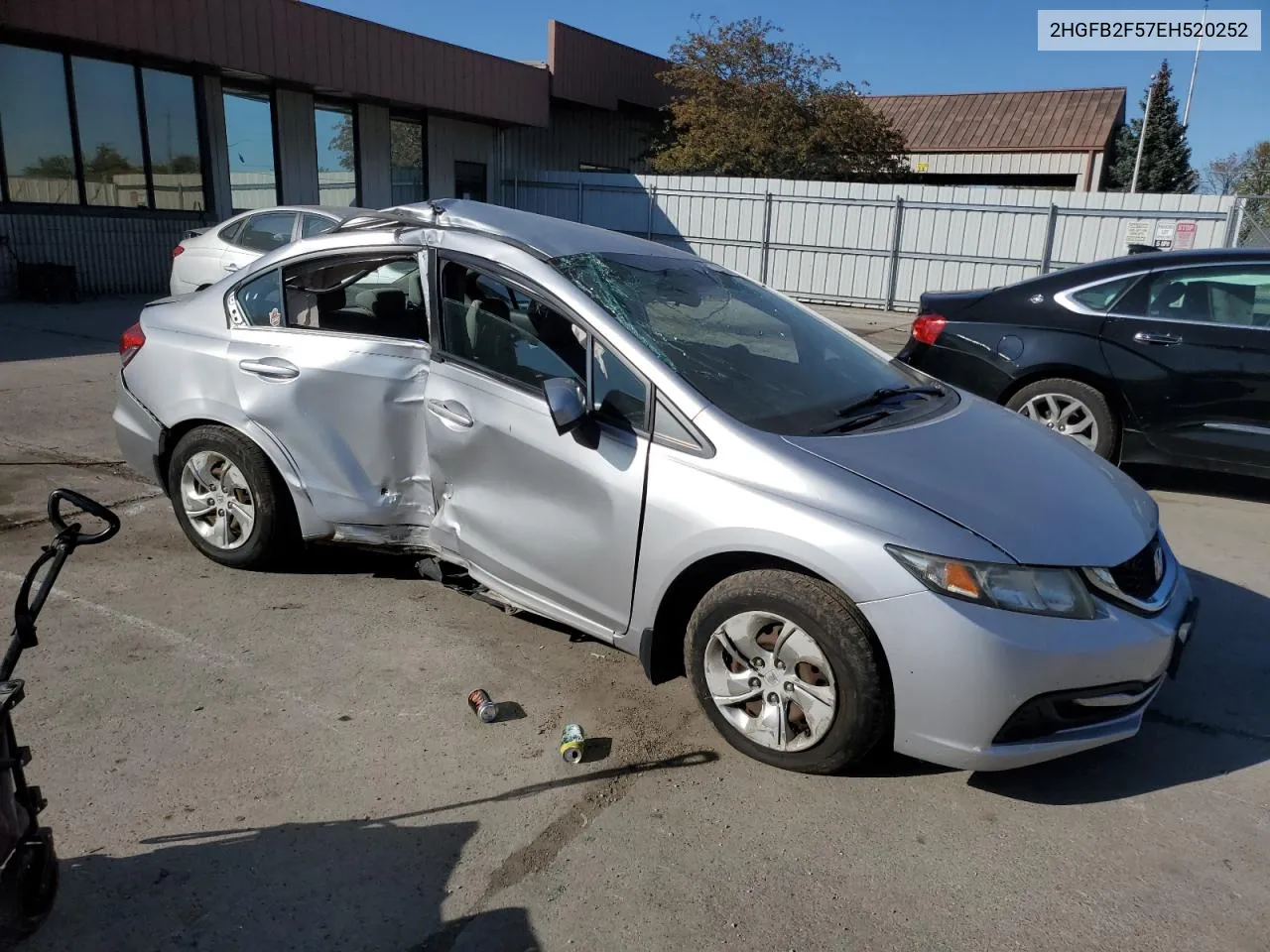 2014 Honda Civic Lx VIN: 2HGFB2F57EH520252 Lot: 73753374