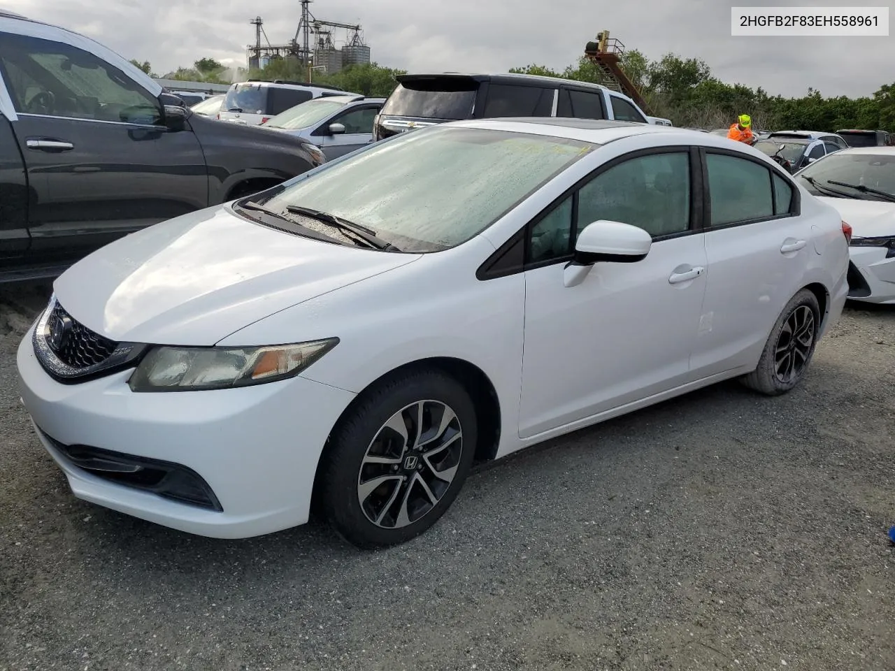 2014 Honda Civic Ex VIN: 2HGFB2F83EH558961 Lot: 73953654