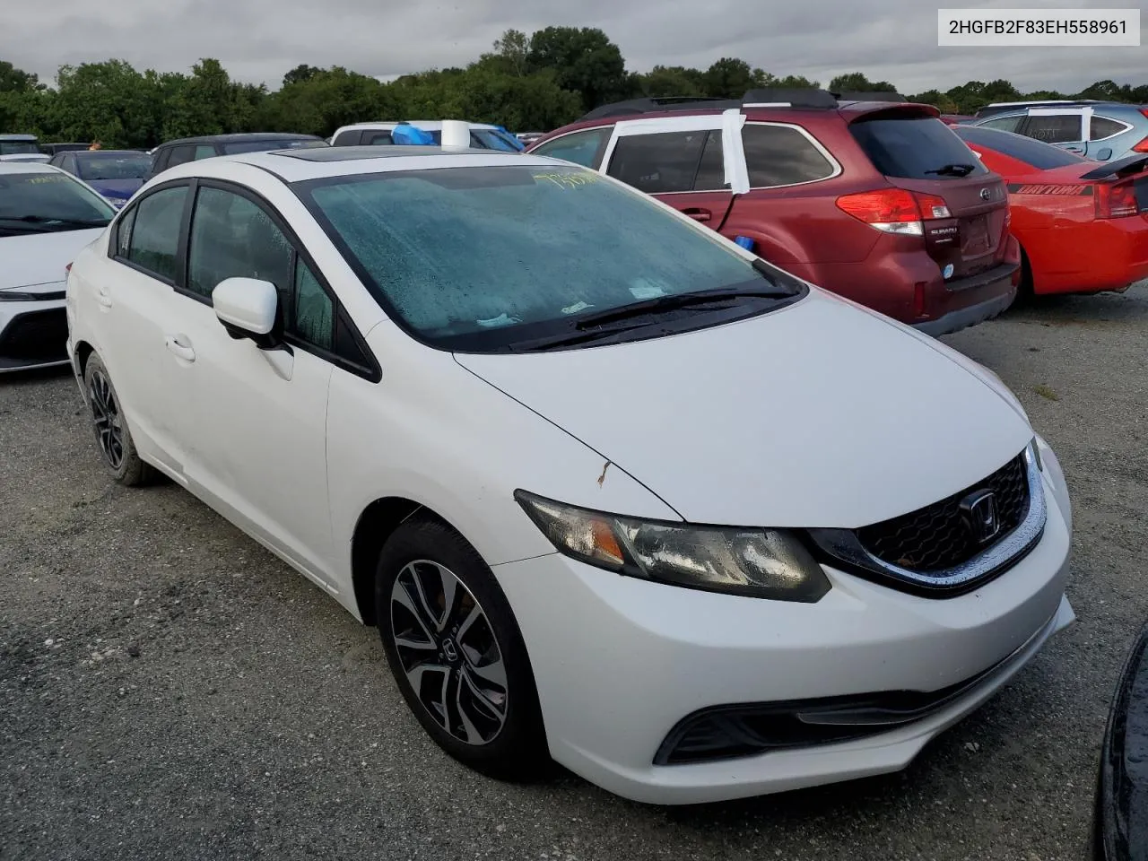 2014 Honda Civic Ex VIN: 2HGFB2F83EH558961 Lot: 73953654