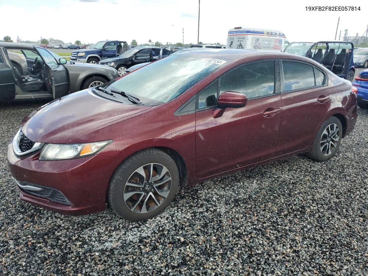 2014 Honda Civic Ex VIN: 19XFB2F82EE057814 Lot: 74102134