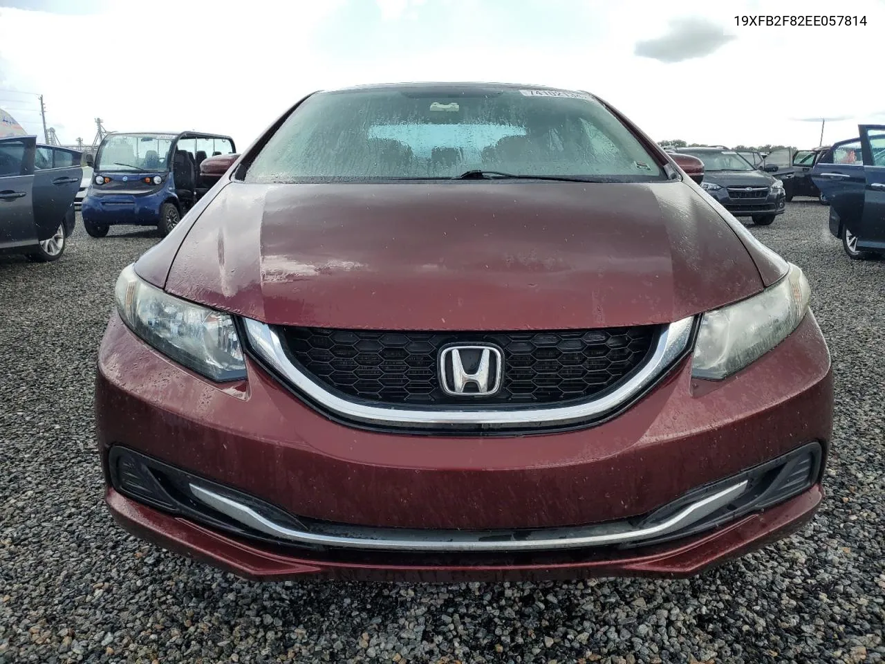 2014 Honda Civic Ex VIN: 19XFB2F82EE057814 Lot: 74102134