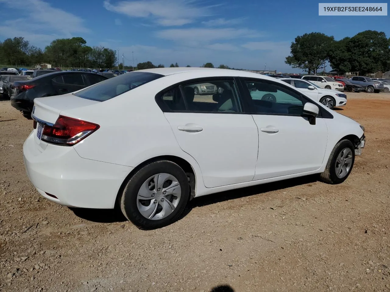 2014 Honda Civic Lx VIN: 19XFB2F53EE248664 Lot: 74143594