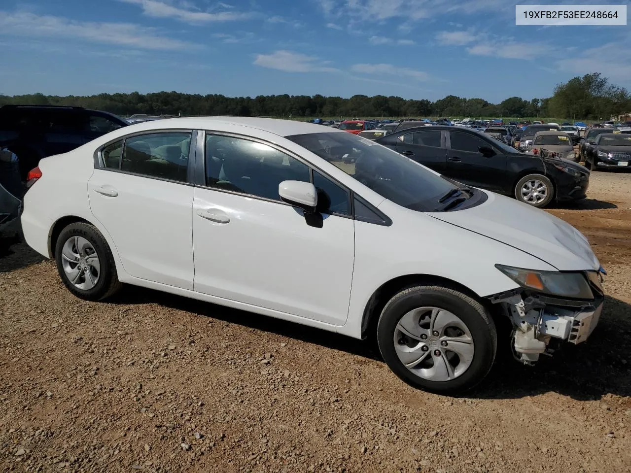 2014 Honda Civic Lx VIN: 19XFB2F53EE248664 Lot: 74143594